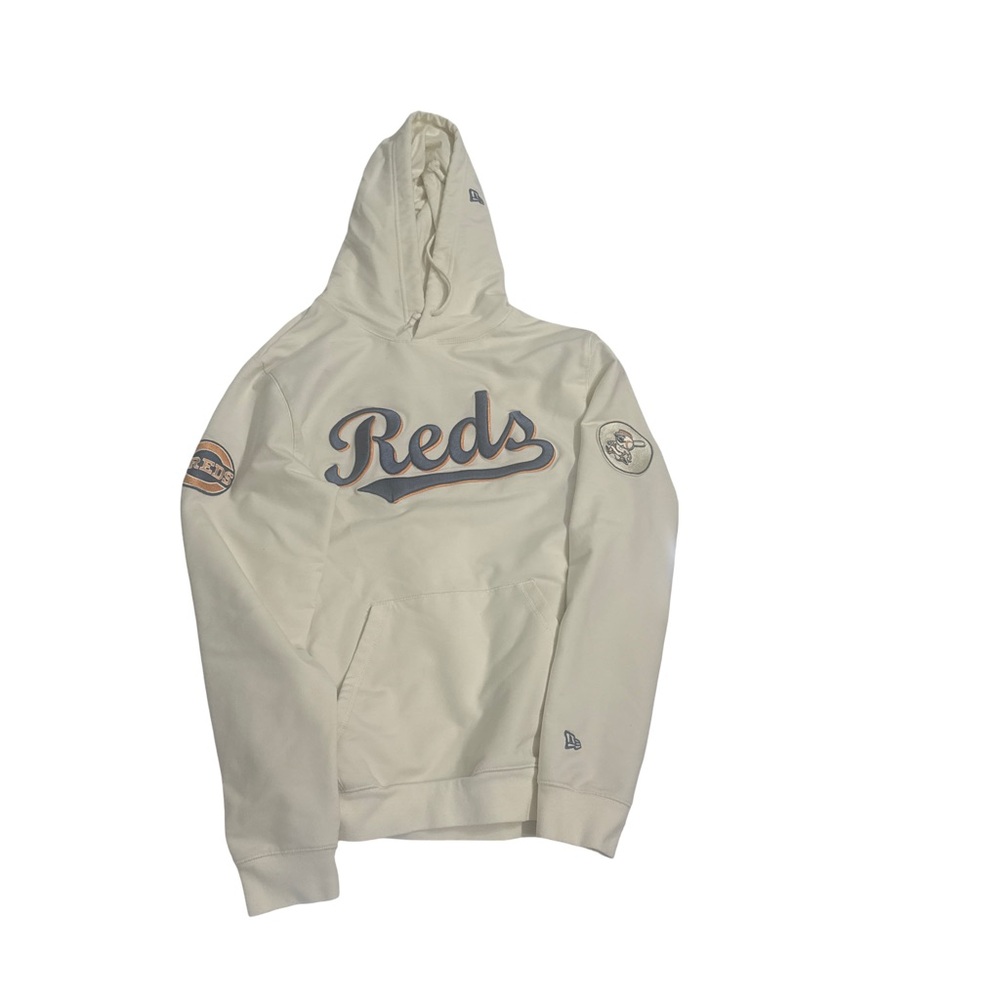 New Era Cream 'Reds' Logo Hoodie